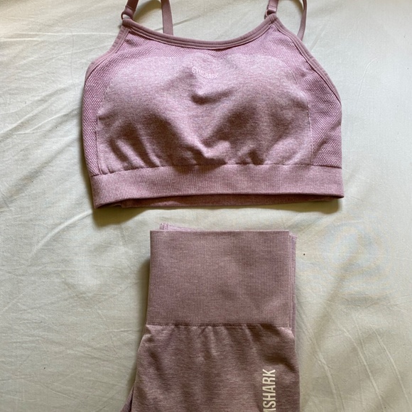 Gymshark Adapt Marl Seamless Leggings Purple Marl XS NWT - Picture 3 of 3